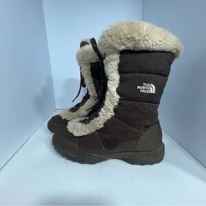 The North Face Nuptse Brown Winter Boots